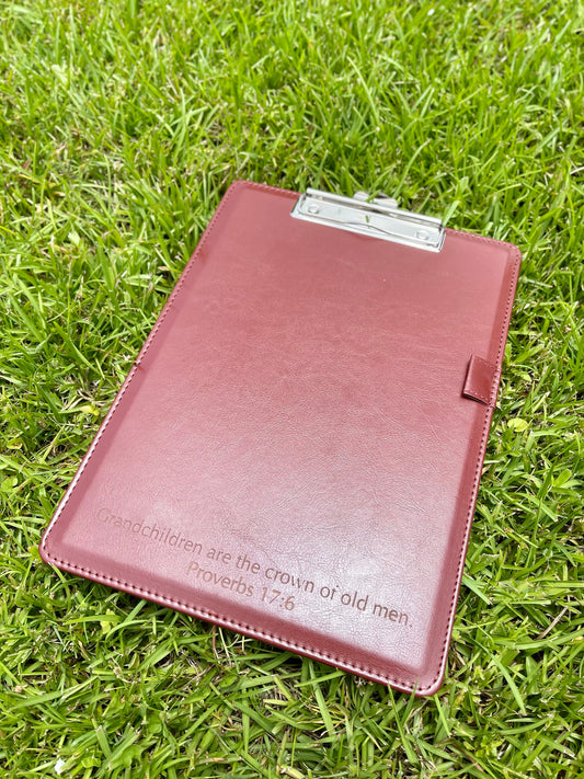 Engraved Leatherette Clipboard